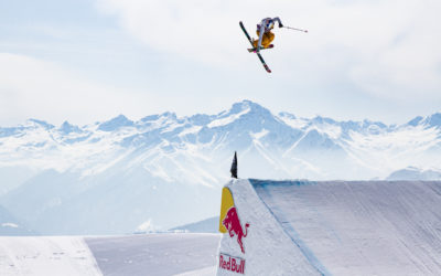 Kelly Sildaru spins a switch 900 at the Laax European Open.